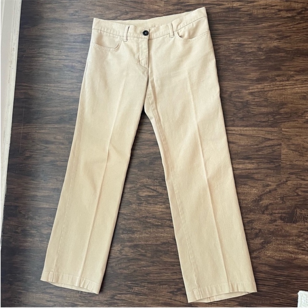 Burberry chino trousers size 24 cotton office dress pants straight leg